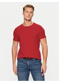 Tommy Hilfiger T-Shirt MW0MW10800 Czerwony Slim Fit ze sklepu MODIVO w kategorii T-shirty męskie - zdjęcie 182658224