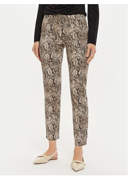 Sisley Spodnie materiałowe 4ZJSLE03S Brązowy Slim Fit ze sklepu MODIVO w kategorii Spodnie damskie - zdjęcie 182658273