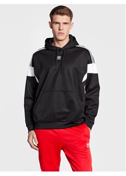 adidas Bluza Adicolor Classics Cut Line Hoodie HS2065 Czarny Loose Fit ze sklepu MODIVO w kategorii Bluzy męskie - zdjęcie 182658503
