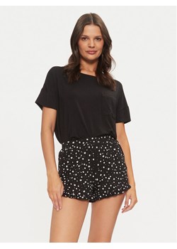 Hunkemöller Piżama 206603 Czarny Regular Fit ze sklepu MODIVO w kategorii Piżamy damskie - zdjęcie 182658513