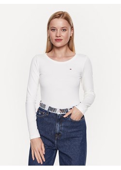 Tommy Hilfiger Bluzka WW0WW38869 Biały Slim Fit ze sklepu MODIVO w kategorii Bluzki damskie - zdjęcie 182658724