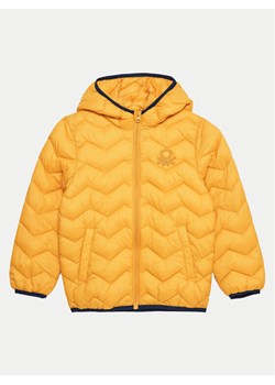 United Colors Of Benetton Kurtka zimowa 2TWDGN02V Żółty Regular Fit ze sklepu MODIVO w kategorii Kurtki dziewczęce - zdjęcie 182658810
