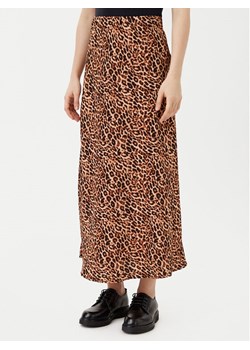 Pieces Spódnica midi Franan 17116541 Brązowy Regular Fit ze sklepu MODIVO w kategorii Spódnice - zdjęcie 182658811