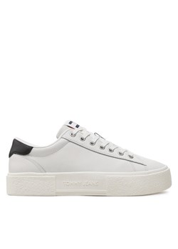 Tommy Jeans Sneakersy Tjw Foxing Flatform Sneaker EN0EN02567 Écru ze sklepu MODIVO w kategorii Buty sportowe damskie - zdjęcie 182658960