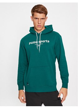 Puma Bluza Puma Team 621322 Zielony Regular Fit ze sklepu MODIVO w kategorii Bluzy męskie - zdjęcie 182659113