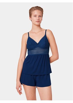 Triumph Piżama Aura Spotlight 10218289 Niebieski Regular Fit ze sklepu MODIVO w kategorii Piżamy damskie - zdjęcie 182659172