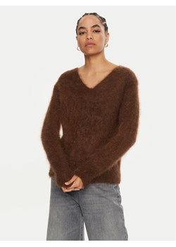Dixie Sweter M277K009A Brązowy Regular Fit ze sklepu MODIVO w kategorii Swetry damskie - zdjęcie 182659213