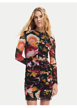 Desigual Sukienka codzienna Manila 24WWVK47 Czarny Slim Fit ze sklepu MODIVO w kategorii Sukienki - zdjęcie 182659301