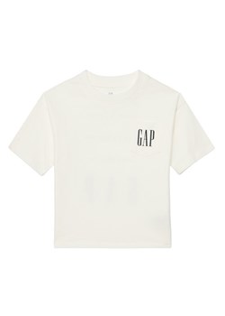 Gap T-Shirt 745250-01 Biały Regular Fit ze sklepu MODIVO w kategorii T-shirty chłopięce - zdjęcie 182659370