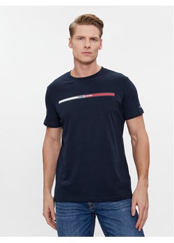 Tommy Jeans T-Shirt Essential Flag DM0DM13509 Granatowy Regular Fit ze sklepu MODIVO w kategorii T-shirty męskie - zdjęcie 182659510