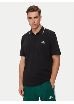 adidas Polo Essentials IC9314 Czarny Regular Fit ze sklepu MODIVO w kategorii T-shirty męskie - zdjęcie 182659660