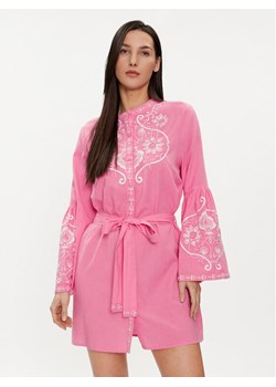 Melissa Odabash Sukienka plażowa Everly Różowy Regular Fit - id: 0000303700812 - marki MODIVO - 182659704 Melissa Odabash Sukienka plażowa Everly Różowy Regular Fit ze sklepu MODIVO w kategorii Odzież plażowa - zdjęcie 182659704