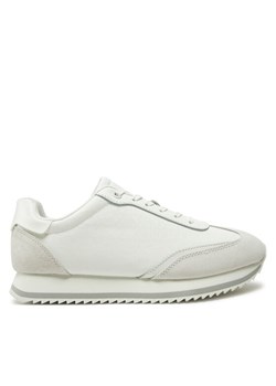 Calvin Klein Sneakersy Runner Lace Up - Mono Mix HW0HW02294 Biały ze sklepu MODIVO w kategorii Buty sportowe damskie - zdjęcie 182659730