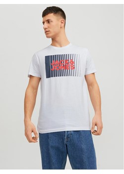 Jack&Jones T-Shirt Corp 12233999 Biały Standard Fit ze sklepu MODIVO w kategorii T-shirty męskie - zdjęcie 182659790