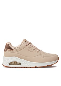Skechers Sneakersy Uno Shimmer Away 155196/NAT Różowy ze sklepu MODIVO w kategorii Buty sportowe damskie - zdjęcie 182659910