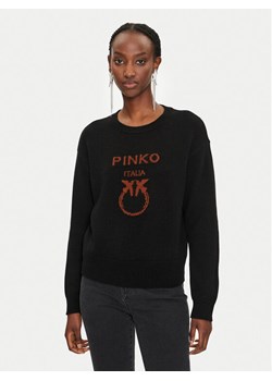 Pinko Sweter Logo 100414 Y7Z4 Czarny Regular Fit ze sklepu MODIVO w kategorii Swetry damskie - zdjęcie 182660033