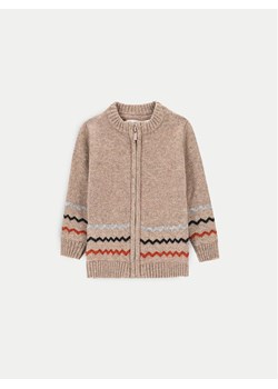 Coccodrillo Kardigan ZC4172201BBN Beżowy Regular Fit ze sklepu MODIVO w kategorii Bluzy i swetry - zdjęcie 182660063