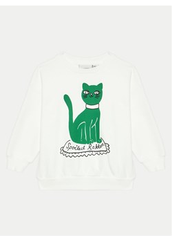 Mini Rodini Bluza Cat 2472012110 Biały Regular Fit ze sklepu MODIVO w kategorii Bluzy dziewczęce - zdjęcie 182660080