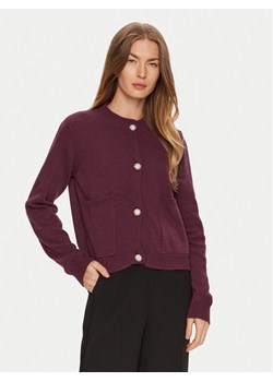 ViCOLO Kardigan 77100S Bordowy Regular Fit ze sklepu MODIVO w kategorii Swetry damskie - zdjęcie 182660130