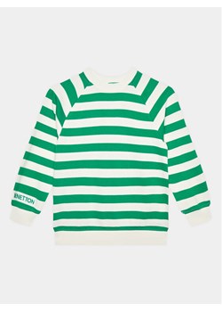 United Colors Of Benetton Bluza 36PLC10DE Zielony Regular Fit ze sklepu MODIVO w kategorii Bluzy chłopięce - zdjęcie 182660153