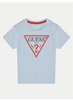 Guess T-Shirt N73I55 K8HM0 Błękitny Regular Fit ze sklepu MODIVO w kategorii T-shirty chłopięce - zdjęcie 182660281
