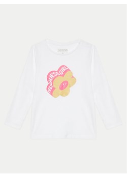 Guess Bluzka A4YI02 K6YW4 Biały Regular Fit ze sklepu MODIVO w kategorii Kaftaniki i bluzki - zdjęcie 182660291