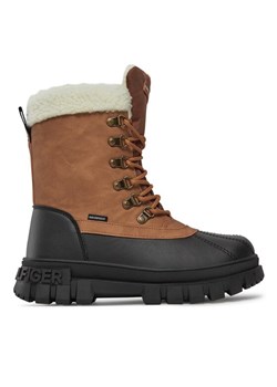 Tommy Hilfiger Trzewiki T3B5-33161-0814582 S Brązowy ze sklepu MODIVO w kategorii Buty zimowe dziecięce - zdjęcie 182660303