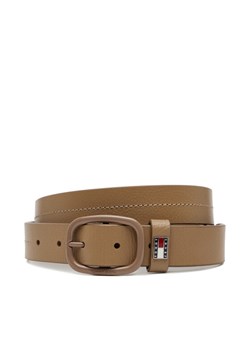 Tommy Jeans Pasek Damski Tjw Oval Tonal 3.0 AW0AW17392 Beżowy ze sklepu MODIVO w kategorii Paski damskie - zdjęcie 182660371