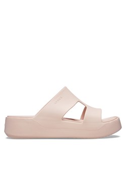 Crocs Klapki Getaway Platform H-Strap 209409 Écru ze sklepu MODIVO w kategorii Klapki damskie - zdjęcie 182660463