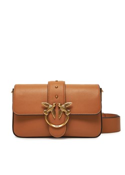 PINKO Torebka Love One Mini Slouchy Fl PE 25 PLTT 104340 A0QO Brązowy ze sklepu MODIVO w kategorii Torebki damskie - zdjęcie 182660632