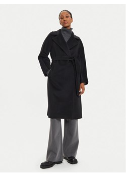 Weekend Max Mara Płaszcz wełniany Resina 2425016092 Czarny Regular Fit ze sklepu MODIVO w kategorii Płaszcze damskie - zdjęcie 182660654