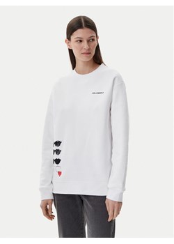 Karl Lagerfeld Jeans Bluza A1W20076 Biały Relaxed Fit ze sklepu MODIVO w kategorii Bluzy damskie - zdjęcie 182660783