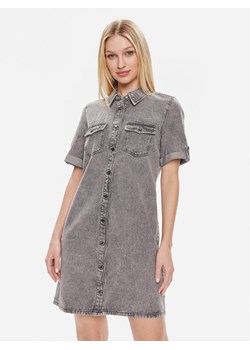 Vero Moda Sukienka jeansowa Jennie 10309665 Szary Regular Fit ze sklepu MODIVO w kategorii Sukienki - zdjęcie 182660804