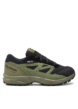 Salomon Trekkingi Outway Climasalomon™ Waterproof L47282700 Zielony ze sklepu MODIVO w kategorii Buty trekkingowe dziecięce - zdjęcie 182660811