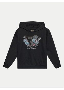 Guess Bluza J4YQ09 KAX74 Czarny Regular Fit ze sklepu MODIVO w kategorii Bluzy chłopięce - zdjęcie 182660844