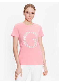 Guess T-Shirt Alethea V3GI00 I3Z14 Różowy Regular Fit ze sklepu MODIVO w kategorii Bluzki damskie - zdjęcie 182660930
