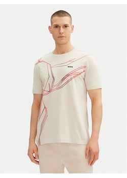 BOSS T-Shirt Beetle 50542048 Beżowy Regular Fit ze sklepu MODIVO w kategorii T-shirty męskie - zdjęcie 182660973