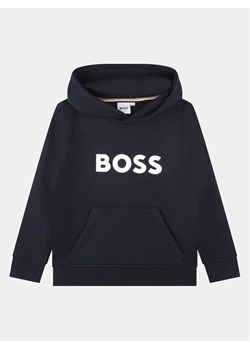 Boss Bluza J25Q15 D Granatowy Regular Fit ze sklepu MODIVO w kategorii Bluzy chłopięce - zdjęcie 182660983
