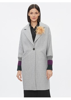 Maryley Płaszcz przejściowy 23IB148/M11/5CGR Szary Regular Fit ze sklepu MODIVO w kategorii Płaszcze damskie - zdjęcie 182661003
