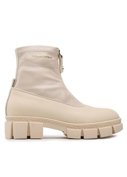 KARL LAGERFELD Botki KL43260 Beżowy ze sklepu MODIVO w kategorii Workery damskie - zdjęcie 182661080