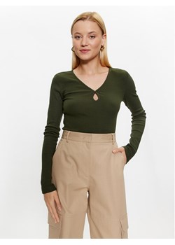 Noisy May Bluzka Maya 27026248 Zielony Slim Fit ze sklepu MODIVO w kategorii Bluzki damskie - zdjęcie 182661104