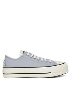 Converse Trampki Chuck Taylor All Star Lift Platform Crafted Laces A12553C Fioletowy ze sklepu MODIVO w kategorii Trampki damskie - zdjęcie 182661174