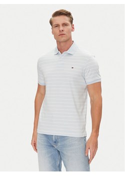 Tommy Hilfiger Polo MW0MW39994 Błękitny Regular Fit ze sklepu MODIVO w kategorii T-shirty męskie - zdjęcie 182661300