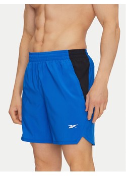 Reebok Szorty sportowe 112634 Niebieski Regular Fit ze sklepu MODIVO w kategorii Spodenki męskie - zdjęcie 182661352