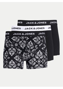 Jack&Jones Komplet 3 par bokserek Paris 12259575 Czarny ze sklepu MODIVO w kategorii Majtki męskie - zdjęcie 182661401