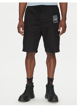HUGO Szorty sportowe Garlio 50542795 Czarny Regular Fit - id: 0000305106469 - marki Hugo Boss - 182661404 HUGO Szorty sportowe Garlio 50542795 Czarny Regular Fit ze sklepu MODIVO w kategorii Spodenki męskie - zdjęcie 182661404