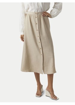 Vero Moda Spódnica midi Melaney 10304134 Beżowy Regular Fit ze sklepu MODIVO w kategorii Spódnice - zdjęcie 182661552