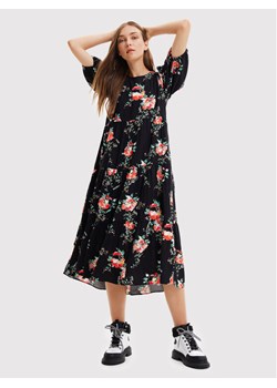 Desigual Sukienka codzienna Florencia 22WWVW60 Czarny Relaxed Fit ze sklepu MODIVO w kategorii Sukienki - zdjęcie 182661713
