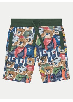 Guess Szorty materiałowe N5RD02 KA6R4 Kolorowy Regular Fit ze sklepu MODIVO w kategorii Spodenki chłopięce - zdjęcie 182661751