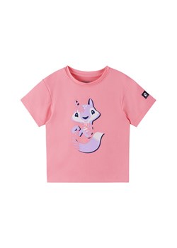 Reima T-Shirt 5200351A Różowy Regular Fit ze sklepu MODIVO w kategorii Bluzki dziewczęce - zdjęcie 182661790